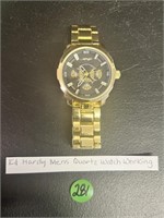 Ed Hardy Mens Quartz Watch WORKING