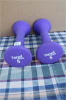 Tone 1 / 5lb  Hand Work Out Weights