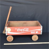 VTG Coca Cola Wood Crate Wagon