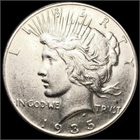 1935 Silver Peace Dollar CLOSELY UNCIRCULATED