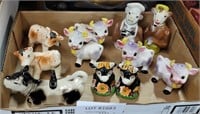 VARIETY OF COW SALT & PEPPER SHAKERS