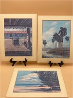 Set Of Vintage 12x16” Matted Prints