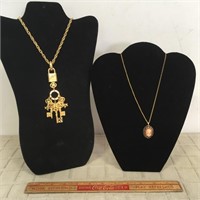 VINTAGE KENNETH LANE & SILHOUETTE NECKLACES