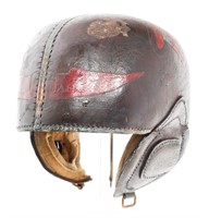 WWI USMC PILOT LEATHER HARDBACK FLIGHT HELMET