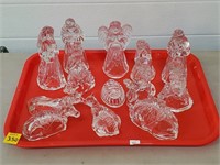 Princess House Crystal Nativity Figurines