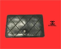 Chanel Vintage Quilted Leather Bifold Wallet