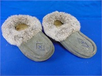 Fur & Beaded Moccasin Slippers