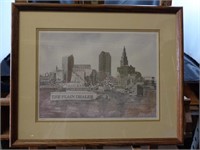 Rosemarie Catalano Signed Cleveland Skyline