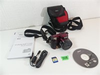 Nikon Coolpix L110 + case, 2GB SD card