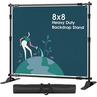Heavy Duty Backdrop Banner Stand 8 x 8ft -