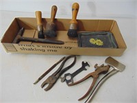Old Wood Brushes and Old Metal Tools