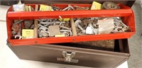 TOOLBOX W/FUSES, ALLEN WRENCHES, SOCKETS &