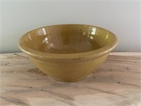 Antique Large Yellow Ware Bowl