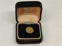 10kt Gold AIRCOA Vintage Pin In Box