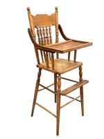 Cane Seat Antique High Chair