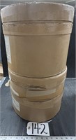 2 14.5" Diameter & 12" Tall Cylinder Container