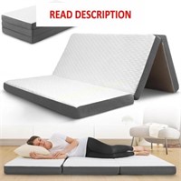 Tri Folding Mattress with Memory Foam - TWIN XL 75