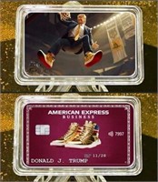 1 Troy OZ Silver Trump Gold Sneakers MSRP $70.00