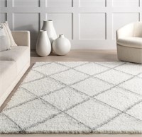 Darryll Trellis Shag Area Rug