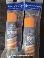 2 Barbasol 2 oz Cans and Razors