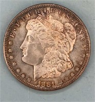 1881S Morgan Silver Dollar