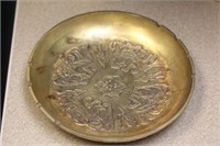 Heavy Brass or Bronze Ashtray