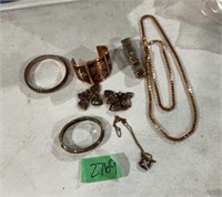 Copper looking jewelry