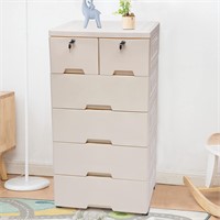 DDBESSIC Plastic Drawers Dresser,Storage Cabinet w