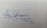 Basketball HOF Lou Carnesecca signature