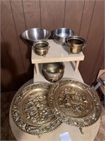 Brass, metal, miscellaneous bowls