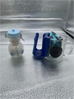 snow man and oreo glass lot