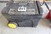 Plastic Box on Wheels with Contents(G2)