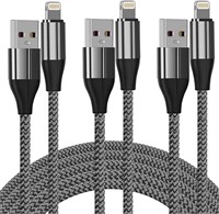 iPhone Charger Cable (3 Pack 10 Foot)