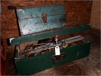 (2) tool box and contents full of hand tools