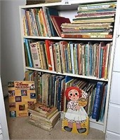 Selection of Kids Books & Shelf