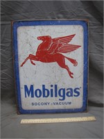 New Old Stock Mobilgas Tin Sign