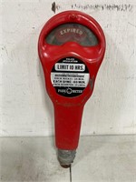 Old Red Parking Meter