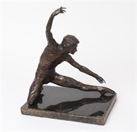 Dancing Bronze Male Figure
