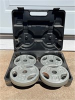 Lot of 4 (7.5lbs) Disc Weights in Box