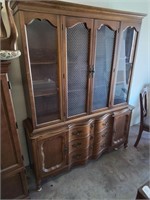 Beautiful wooden 2 piece China cabinet 60