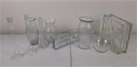 Clear glass ware collection