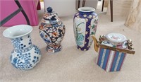 Collection of ornate ceramics
