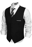 New(size L)COOFANDY Men'S V-Neck Suit Vests