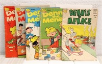 (5) DENNIS THE MENACE 10 CENT COMIC BOOKS