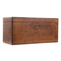 George III satinwood tea caddy