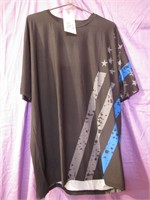 Thin Blue Line Police Support Mens 2XL T-Shirt
