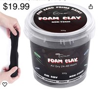 300g Moldable Cosplay Foam Clay (Black) – High