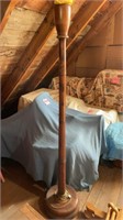 Vintage - Handmade wooden floor lamp - 5 feet