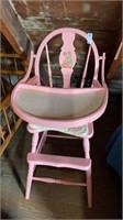 Vintage wooden high chair