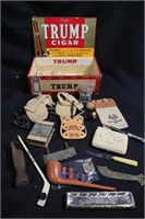 Trump cigar box & contents